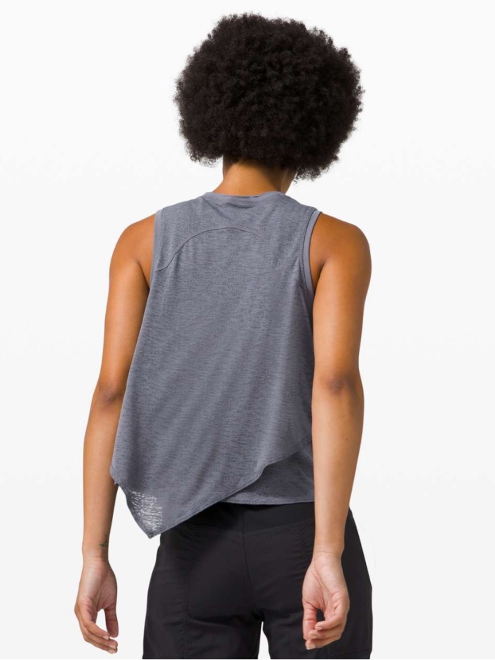 Lululemon Sweetest Day Workout Tank Top Nebula Gray Small Quick Drying - Picture 3 of 5
